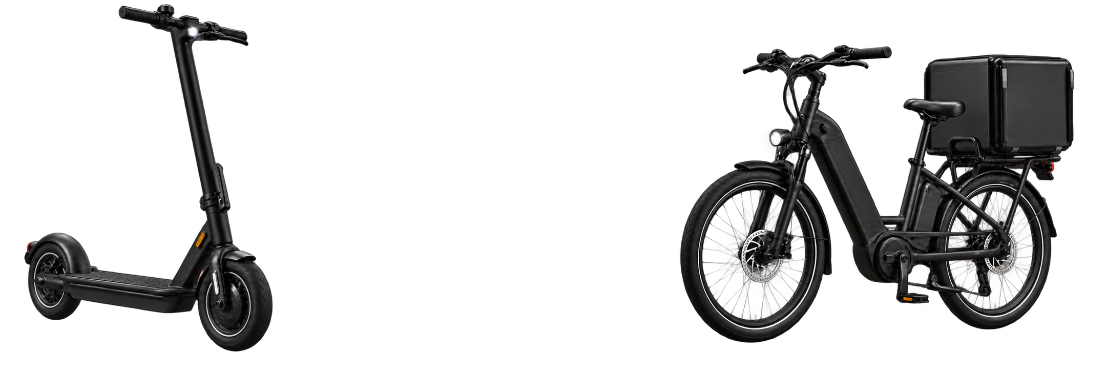 Tokify-style electric scooter and delivery e-cycle